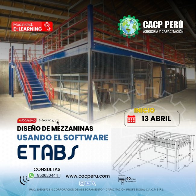 Diseño De Mezzaninas Usando El Software Etabs 2024 - 1 E-Learning