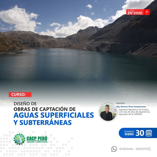 Diseño De Obras De Captación De Aguas Superficiales Y Subterráneas. 2022 - 1