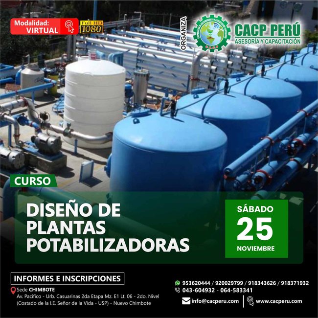 Diseño De Plantas Potabilizadoras 2023 - 2 E-Learning