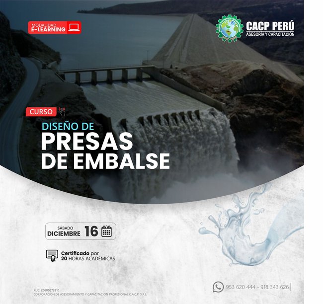Diseño De Presas De Embalse 2023 - 2-2 E-Learning