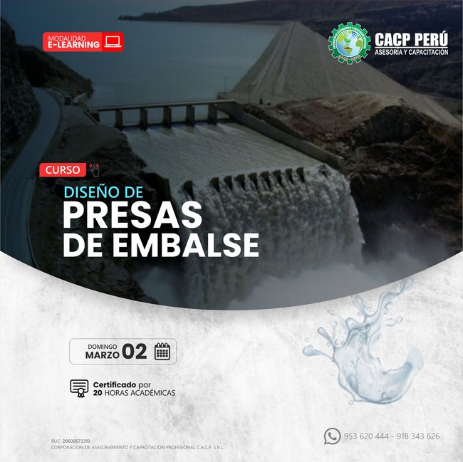 Diseño De Presas De Embalse. 2024 - 2