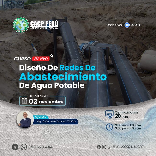 Diseño De Redes De Abastecimiento De Agua Potable. 2024 - 2