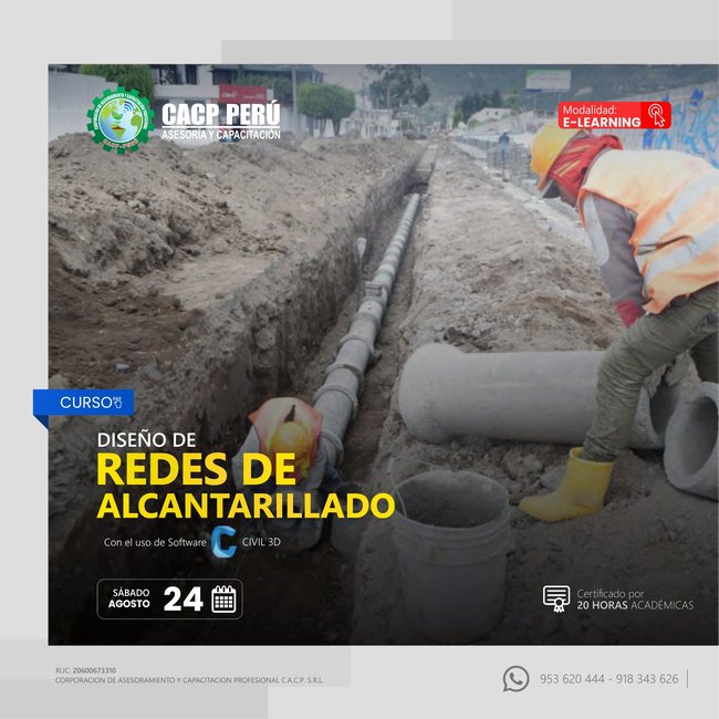 Diseño De Redes De Alcantarillado 2024 - 2 E-Learning