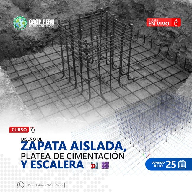 Diseño De Zapata Aislada, Platea De Cimentación Y Escalera. 2021 - 1