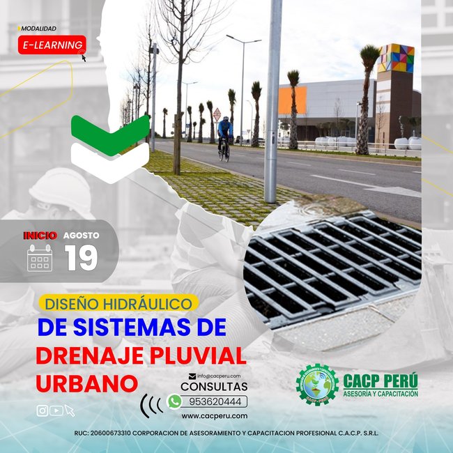 Diseño Hidráulico De Sistemas De Drenaje Pluvial Urbano 2023 - 2 E-Elearning