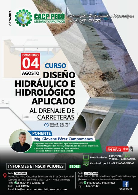 Diseño Hidráulico E Hidrológico Aplicado Al Drenaje De Carreteras. 2019 - 1