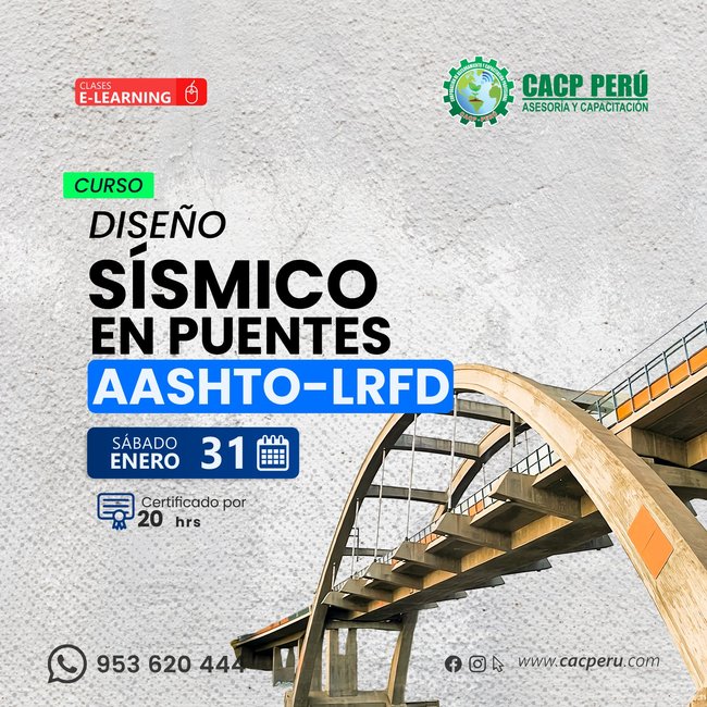 Diseño sísmico en puentes AASHTO-LRFD. 2026-1 E