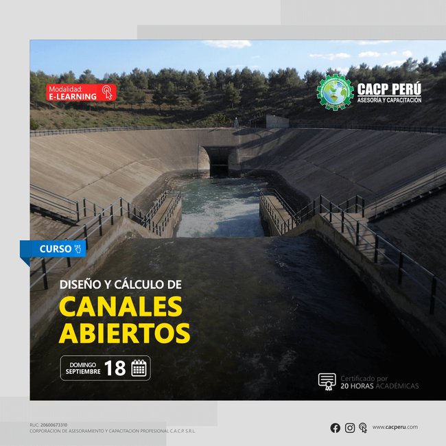 Diseño Y Cálculo De Canales Abiertos. 2022 - 2 - E-Learning