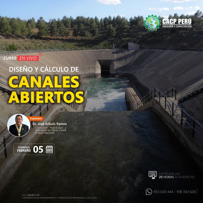 Diseño Y Cálculo De Canales Abiertos. 2023 - 1