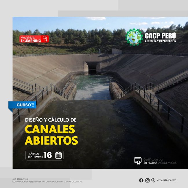 Diseño Y Cálculo De Canales Abiertos 2023 - 2 E-Learning