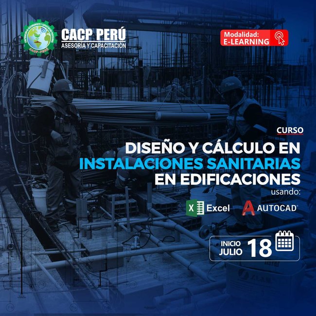 Diseño Y Cálculo En Instalaciones Sanitarias En Edificaciones Con Software Autocad 2019 Y Excel. 2020 - 1 - Virtual -2