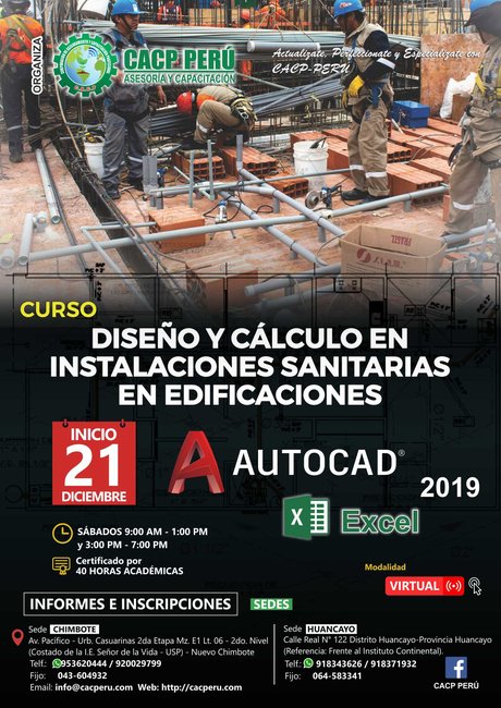 Diseño Y Calculo En Instalaciones Sanitarias En Edificaciones Con Software Autocad 2019 Y Excel. 2019 - 3