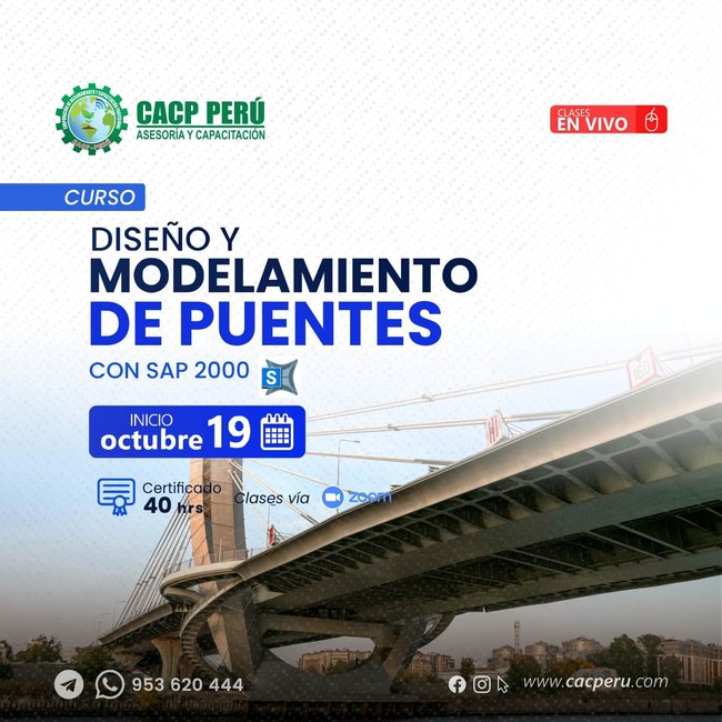Diseño Y Modelamiento De Puentes Con Sap 2000 2024 - 2