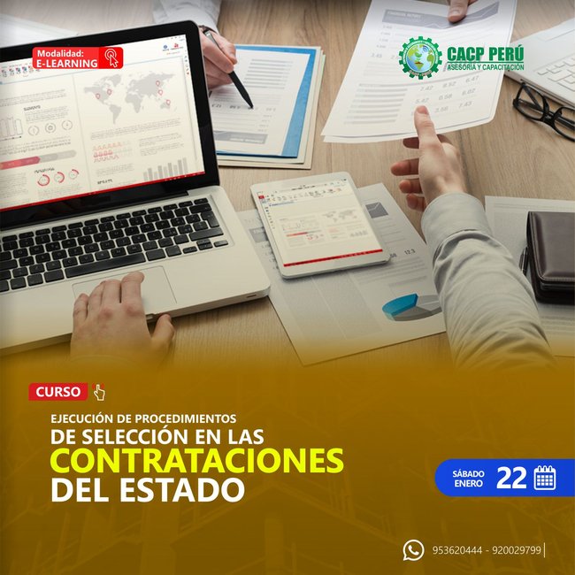 Ejecución De Procedimientos De Selección En Las Contrataciones Del Estado. 2021 - 2 - E-Learning