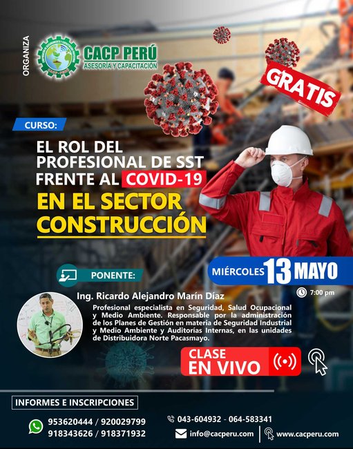 El Rol Del Profesional De Sst Frente Al Covid-19 En El Sector Construcción. 2020 - 1