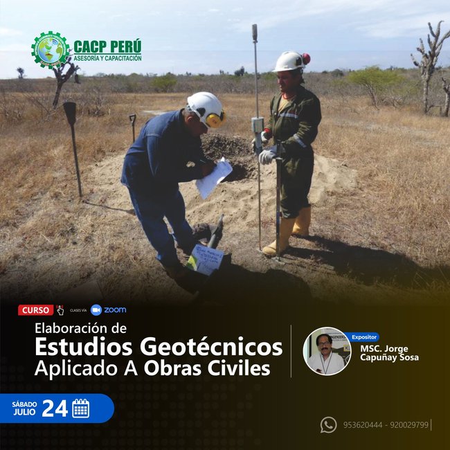 Elaboración De Estudios Geotécnicos Aplicado A Obras Civiles. 2021 - 2