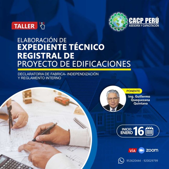 Elaboración De Expediente Técnico – Registral De Proyecto De Edificaciones. 2020 - 2