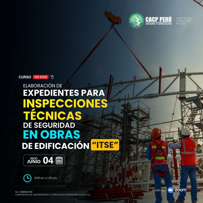 Elaboración De Expedientes Para Inspecciones Técnicas De Seguridad En Obras De Edificación “Itse”. 2022 - 2