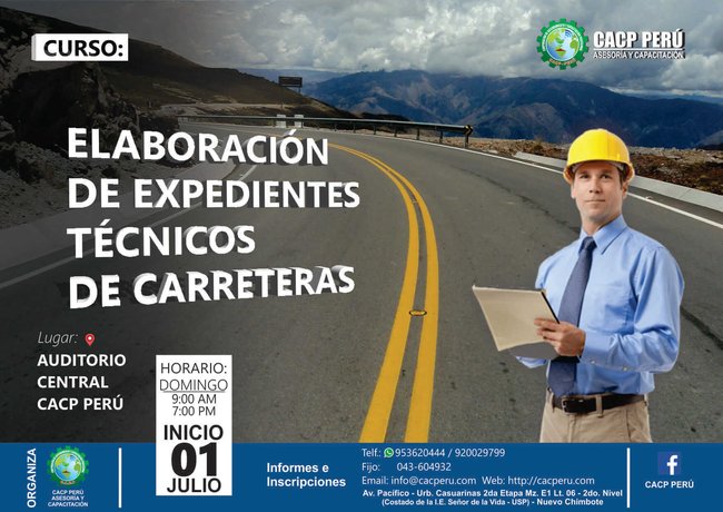 Elaboración De Expedientes Técnicos De Carreteras. 2018 - 1