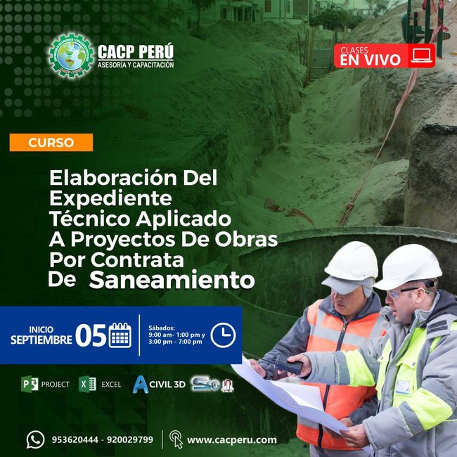 Elaboración Del Expediente Técnico Aplicado A Proyectos De Obras Por Contrata De Saneamiento. 2020 - 1