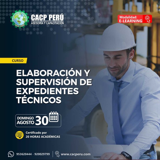 Elaboración Y Supervisión De Expedientes Técnicos En Obras. 2020 - 1 - Virtual - 1