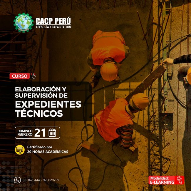Elaboración Y Supervisión De Expedientes Técnicos En Obras. 2021 - 1 - Virtual - 1