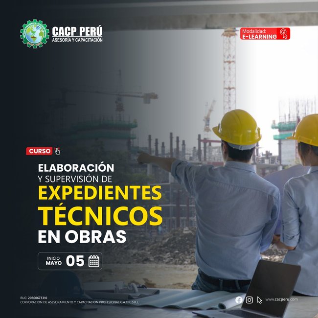 Elaboración Y Supervisión De Expedientes Técnicos En Obras 2023 -2.2 E-Learning