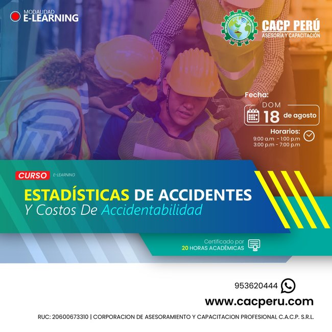 Estadisticas De Accidentes Y Costos De Accidentabilidad 2024 - 1.2 E-Learning