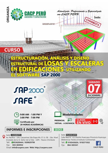 Estructuración, Análisis Y Diseño Estructural De Losas Y Escaleras En Edificaciones Utilizando El Software Sap 2000. 2019 - 2