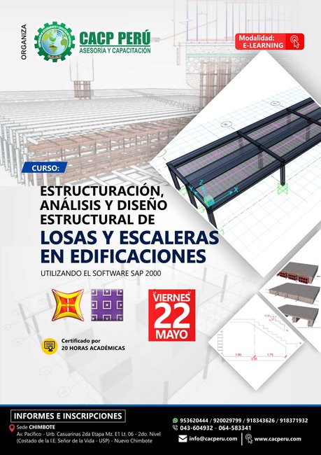 Estructuración, Análisis Y Diseño Estructural De Losas Y Escaleras En Edificaciones Utilizando El Software Sap 2000. 2020 - 1