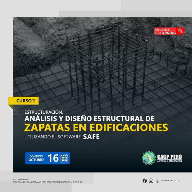 Estructuración, Análisis Y Diseño Estructural De Zapatas En Edificaciones Utilizando El Software Safe. 2022 - 2 - E-Learning