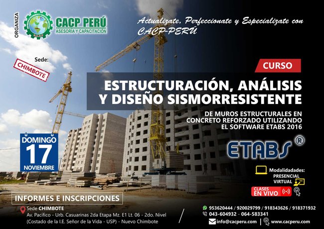 Estructuración, Análisis Y Diseño Sismorresistente De Muros Estructurales En Concreto Reforzado Utilizando El Software Etabs 2016. 2019 - 2