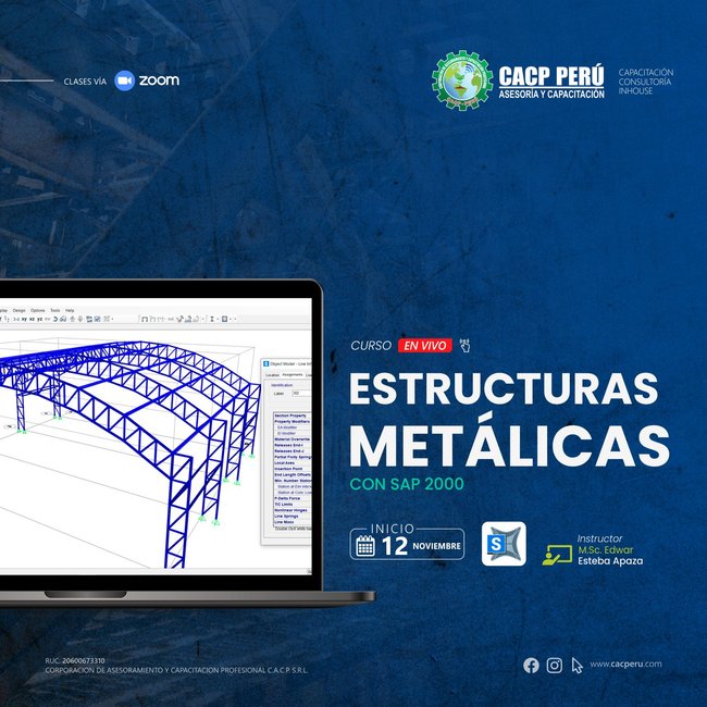 Estructuras Metálicas Con Sap 2000. 2022 - 2