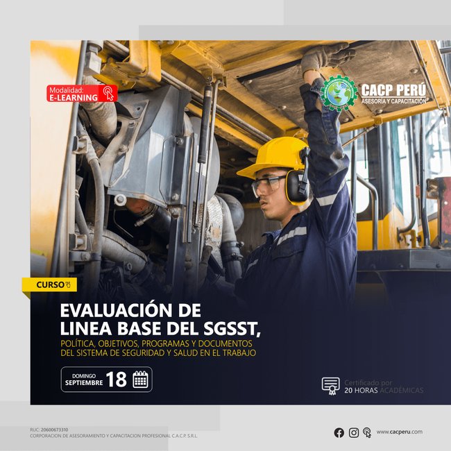 Evaluación De Linea Base Del Sgsst, Política, Objetivos, Programas Y Documentos Del Sistema De Seguridad Y Salud En El Trabajo. 2022 - 2 - E-Learning