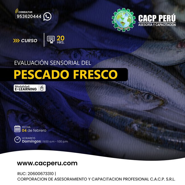 Evaluacion Sensorial Del Pescado Fresco 2024 - 1 E-Learning