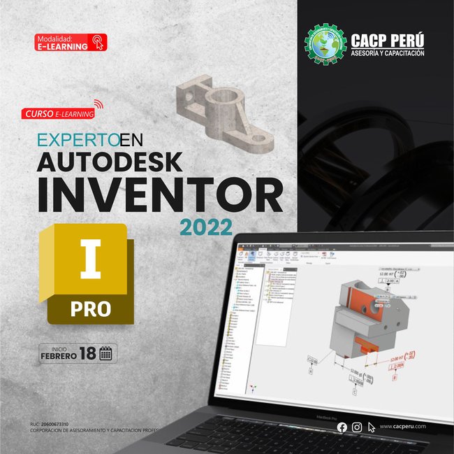 Experto En Autodesk Inventor 2022 2024 - 1 E-Learning