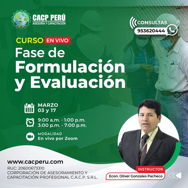 Fase De Formulación Y Evaluación 2024 - 1