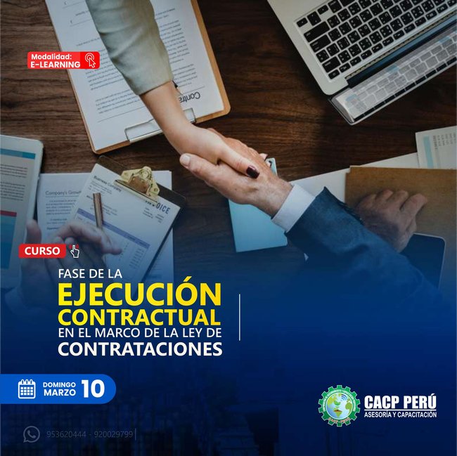 Fase De La Ejecución Contractual En El Marco De La Ley De Contrataciones. 2023 - 2.2 E-Learning