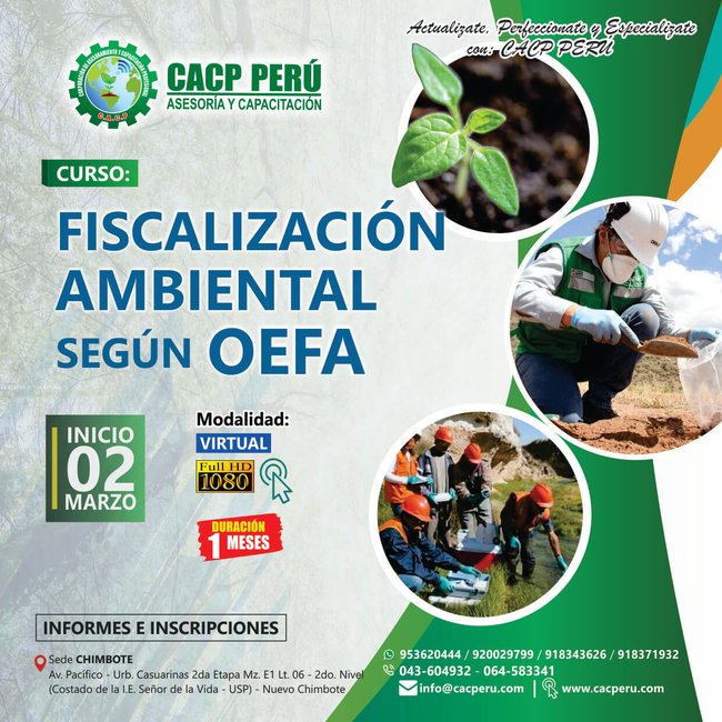 Fiscalización Ambiental Según Oefa. 2018 - 2