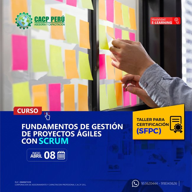 Fundamentos De Gestión De Proyectos Ágiles Con Scrum. 2023 - 1 - E-Learning