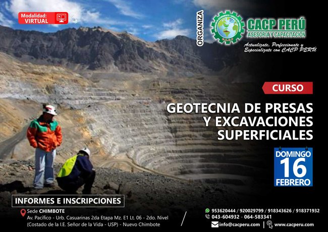 Geotecnia De Presas Y Excavaciones Superficiales. 2019 - 2