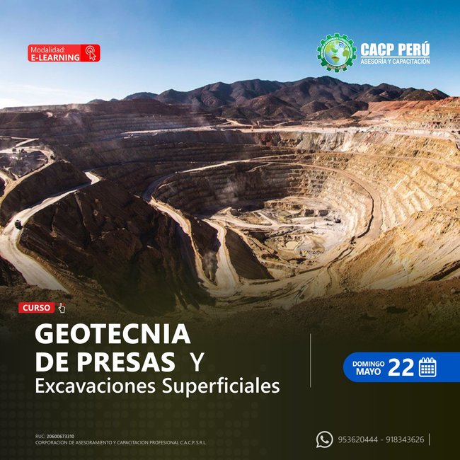 Geotecnia De Presas Y Excavaciones Superficiales. 2022 - 1 - E-Learning