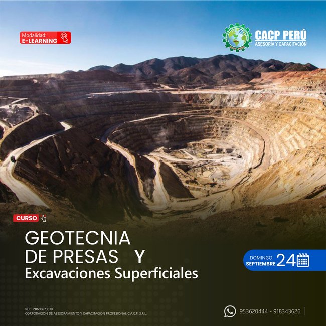 Geotecnia De Presas Y Excavaciones Superficiales 2023 - 2 -E-Learning