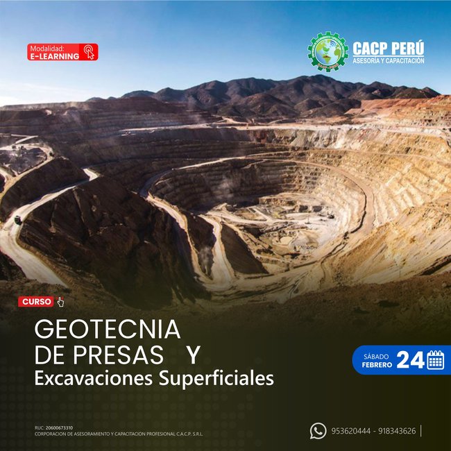 Geotecnia De Presas Y Excavaciones Superficiales 2024-1 E-Learning
