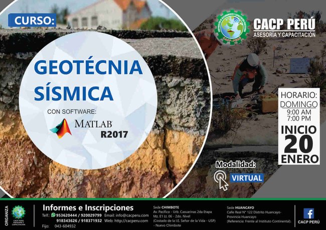 Geotecnia Sísmica. 2018 - 2