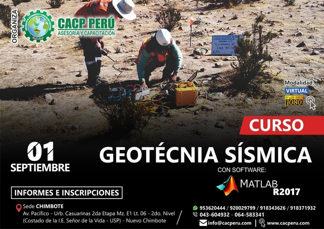Geotecnia Sísmica. 2019 - 1