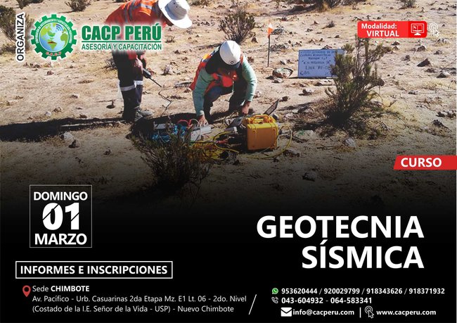 Geotecnia Sísmica. 2019 - 2