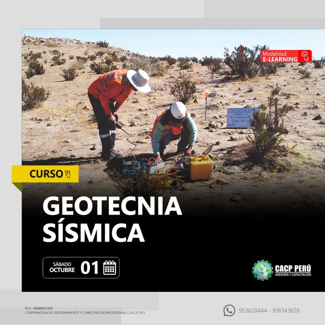 Geotecnia Sísmica. 2022 - 2 - E-Learning