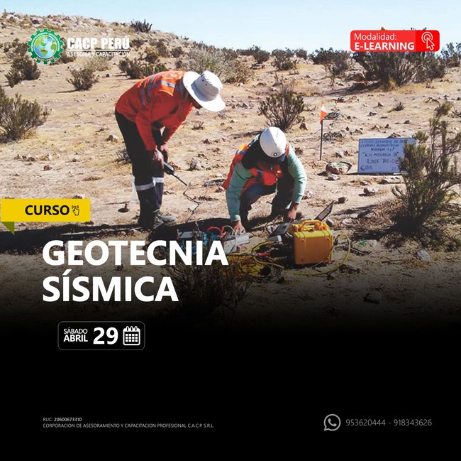 Geotecnia Sísmica 2023 - 1 -E-Learning