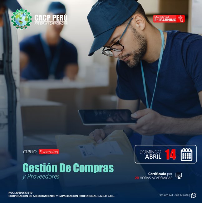 Gestión De Compras Y Proveedores 2024 - 1 E-Learning